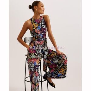 NWT Ted Baker Orta Jumpsuit Size 14 Black